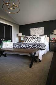 Brilliant ideas for furniture, accessories, paint colors and more. Our Master Bedroom Makeover One Room Challenge Week 06 The Final Reveal Clark Aldine Black Walls Bedroom Accent Wall Bedroom Bedroom Wall Colors