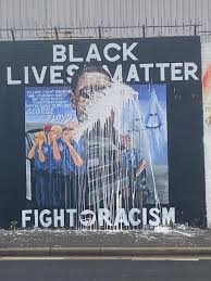 The mural, located near east 38th street and chicago avenue, in an area dubbed george floyd square, was vandalized on saturday morning, according to posts on facebook. Opinion Elly Odhiambo They Re Killing George Floyd All Over Again