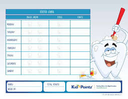 brushing and flossing teeth charts for kids kid pointz