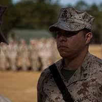 Lance Cpl. Kyle Sanders of the 2nd Anglico, II Marine