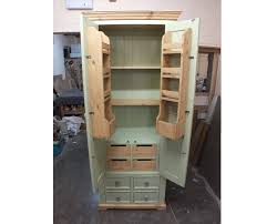Rutland Style Painted Larder Cupboard With Internal Drawers Spice Racks F B Cooking Apple Green Buy Online