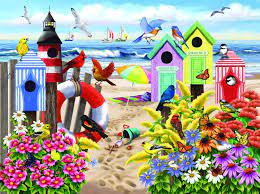 It's more work of art as it is a puzzle. Amazon Com Sunsout Inc At Home By The Sea 1000 Pc Jigsaw Puzzle Toys Games