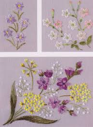 Embroidered Flowers Embroidery Craft Hand Embroidery Stitches Ribbon Embroidery