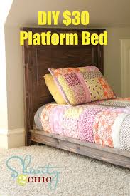 Diy live edge wood platform bed from the merrythought 22 Spacious Diy Platform Bed Plans Suited To Any Cramped Budget