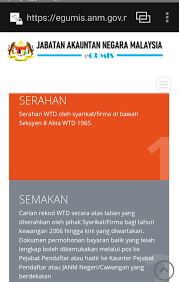 Semakan dan permohonan tuntutan wang tak dituntut wtd 2020. E Gumis Web Carian Wang Tak Dituntut Wtd