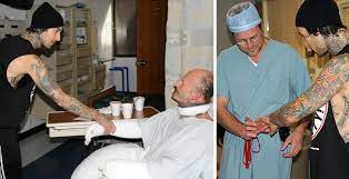 The survivors were travis barker and dj am. Photos Travis Barker Visits Burn Center