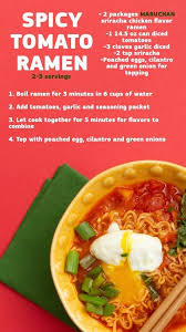 Spicy Tomato Ramen Ramen Recipes Seasoning Recipes Recipes