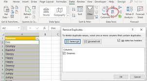 What i want to do is use a formula to return a list of distinct project names from column a in alphabetical order. Excel How To Remove Both Items If A Duplicate Office Watch