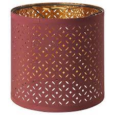 Lampadaire regolit ikea salon lampe ikea eclairage. Nymo Abat Jour Rouge Fonce Couleur Laiton 24 Cm Ikea