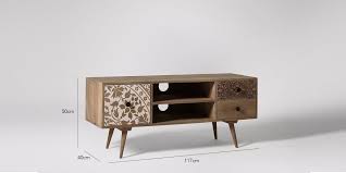 Sahara Media Unit Swoon Editions Stencil Furniture Chalk Paint Furniture Low Sideboard