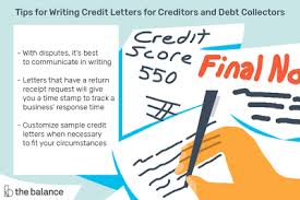 Statute of limitations on debt varies by state, and limits the period of time a debt collection company can pursue collections. Sample Credit Letters For Creditors And Debt Collectors