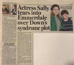 Portsmouth Down Syndrome Association On Twitter Yet Another Article Condemning Emmerdale Today With Sallyephillips Portsmouthdsa Kenross2011 Bethany40644990 Mailonline Daliymailuk Lizhull As Petition Passes 25 000 Are You Listening