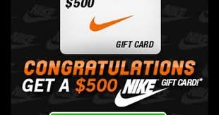 › free $200 gift card. Get 200 To Spend At Nike Get A Change To Win A 500 Nike Gift Card