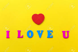 The Inscription I Love You On A Yellow Background The Letters Stock Photo Picture And Royalty Free Image Image 137827104 Abstract background, pastel colors, pink, purple, red, blue, white, yellow. the inscription i love you on a yellow background the letters