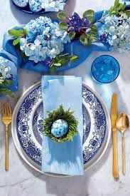 The Can T Be Beat Blue And White Table For A Classic Easter Easter Table Decorations Easter Table Settings Easter Table