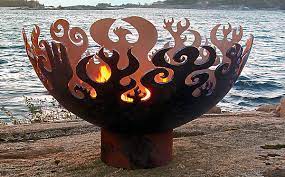 After learning water was therapeutic for schoep's condition and helped him to sleep, unger began taking his. The Great Bowl O Fire By John T Unger Metal Fire Pit Artful Home