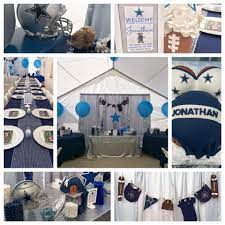 Dallas Cowboys Baby Shower Display Table Candy Table Setup Decorations Dallas Cowboys Baby Shower Cowboy Baby Shower Football Baby Shower