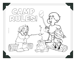 We have coloring pictures of camping, summer sports, the beach, swimming, summer food and cooking, boating and much more. Printable Camp Rules Coloring Sheet Summer Coloring Pages Camping Coloring Pages Coloring Pages Inspirational