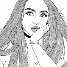 3.1 🌙 diseños de dibujos en blanco y negro. Imagenes De Chicas Para Dibujar En Blanco Y Negro Novocom Top