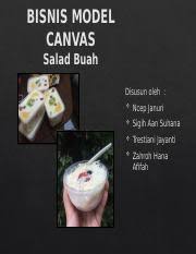 Check spelling or type a new query. Tugas Bmc Pptx Bisnis Model Canvas Salad Buah Disusun Oleh Ncep Januri Sigih Aan Suhana Trestiani Jayanti Zahroh Hana Afifah Makanan Merupakan Salah Course Hero