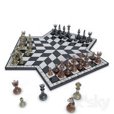 3d Models Miscellaneous Glass Chess Game Glass Chess Chess Game Chess