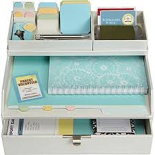 Martha Stewart Home Office With Avery Stack Fit Shagreen Drawer With Inbox White Personalized Office Supplies Desk Organization Office Desk Organization