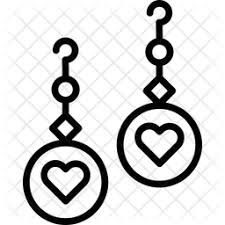 Download Free Heart Earrings Line Icon Available In Svg Png Eps Ai Icon Fonts