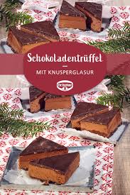 Nougat Schokoladentruffel Mit Knusperglasur Rezept Schokoladentruffel Nachtisch Ohne Kochen Mikrowellen Fudge
