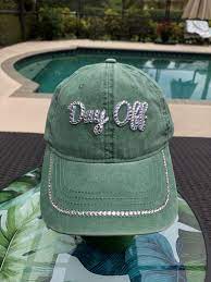 Day Off Day Off Cap Day Off Hat Sage Green Swarovski Etsy In 2021 Tennis Hat Cap Baseball Cap