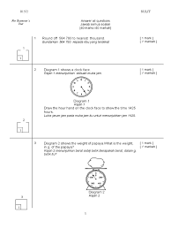 Percubaan Upsr 2015 Melaka Alor Gajah Matematik Kertas 2 Pdf Alam