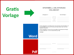 Der kaufvertrag für ihr haus: Download Sperrmull Anlieferung Vollmacht Convictorius