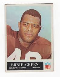 1965 PHILADELPHIA GUM FOOTBALL ERNIE GREEN CLEVELAND BROWNS #34