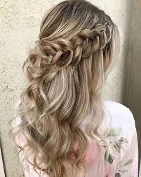 64 Schone Frisuren Madchen In 2020 Braided Hairstyles For Wedding Wedding Hair Down Hair Styles