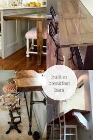 Built In Breakfast Bar Tables Remodelaholic Home Diy Breakfastbar Remodelaholic Farmhouse Kitchen Bar Table Breakfast Bar Table Bar Dining Table