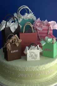 Designer Birthday Cake For Wife Images Shopaholic Cake Fashion Cakes Cake Creative Cakes