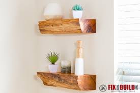 You can have several of these shelves installed on a wall, spaces apart so. Turn Firewood Into Diy Floating Shelves Fixthisbuildthat