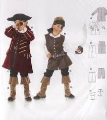 Patron Burda 2452 Pirate Costume Costumes Couture Kids Costumes