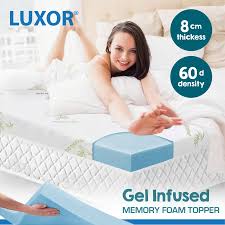 These toppers are also great for people with back pain. Gel Infused Bamboo Memory Foam Mattress Topper