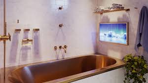 A bathroom tv isn't such a bad idea after all! Ocea Style Mirror Bathroom Tv That Is Stylish And Very Smart Surface Mount Bathroom Television Available In Different Colors Mirror Bathroom Tv