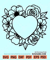 Free Free Flower Heart Svg 14 SVG PNG EPS DXF File