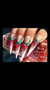 Christmas Stilettos Christmas Nail Designs Chistmas Nails Holiday Nail Art
