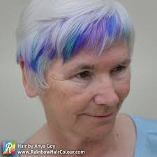 Under Maintenance Grey Hair With Pink Highlights Short Grey Hair Short White Hair