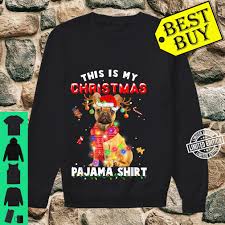 French Bulldog Christmas Pajama Cute Puppy Frenchies Shirt