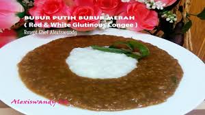 Bubur merah putih via instagram/ giandra_almond. Manis Pekatnya Sedap Bubur Putih Bubur Merah Red White Glutinous Congee Resepi Cf Alexiswandy Youtube