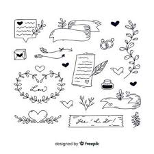 Download Hand Drawn Wedding Ornament Collection For Free Hand Drawn Wedding How To Draw Hands Banner Doodle