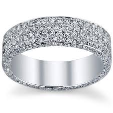 1 60 Cttw Round Micro Pave Set Diamond Eternity Band Eternity Ring Eternity Ring Diamond Eternity Bands