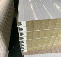 Factory Price PU/Polyurethane Sealing Rock Wool Sandwich Roofing  Panels/Sheets for Power Plant