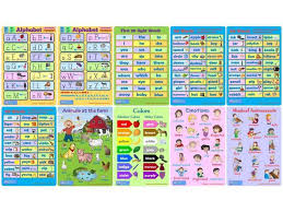 20 Educational Posters Charts For Toddlers Preschoolers