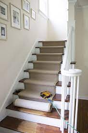 Stair Runner Diy With Sisal Rugs Direct Room For Tuesday Staircase Decor Stair Renovation Staircase Design