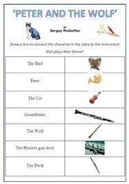 Because of that, listening to peter and the wolf is a great way for kids to practice differentiating between instruments. Peter And The Wolf Instrument Matching Worksheets Teaching Resources Tpt